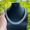 Clear Accent Cuban Link Necklace — product view 4