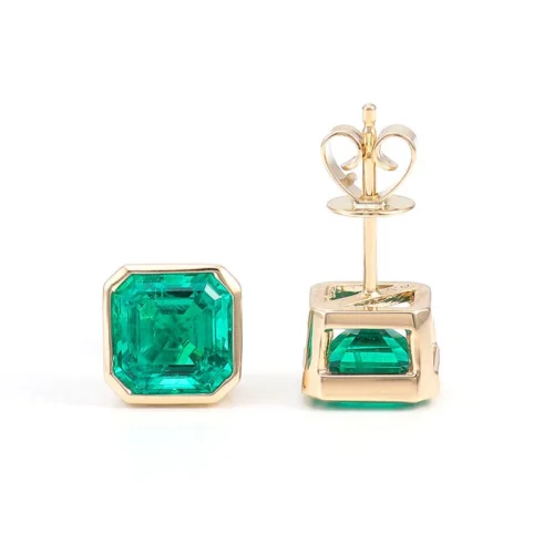 ggjwl-green-rectangular-bezel-stud-earrings-ea0004-main Green Rectangular Bezel Stud Earrings — main product view