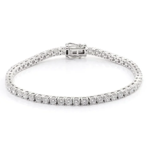 ggjwl-white-clear-round-tennis-bracelet-br0005-main White Clear Round Tennis Bracelet — main product view