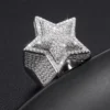 White Clear Star Statement Ring — product view 2