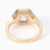 Yellow Square Clear Bezel Ring — product view 6