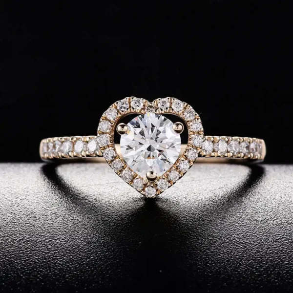 Additional product photograph showing the ring design, setting and band.