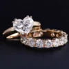Additional product photograph showing the ring design, setting and band.