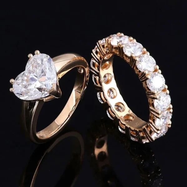 Additional product photograph showing the ring design, setting and band.