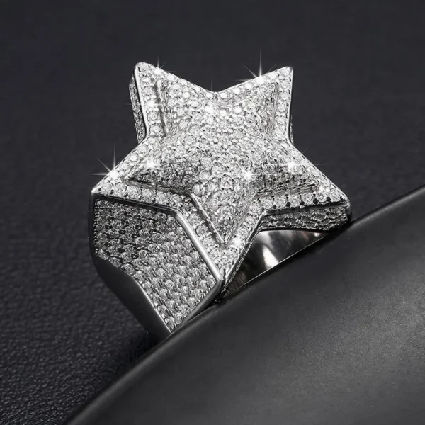 Additional product photograph showing the ring design, setting and band.