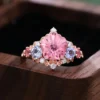 Additional product photograph showing the ring design, setting and band.