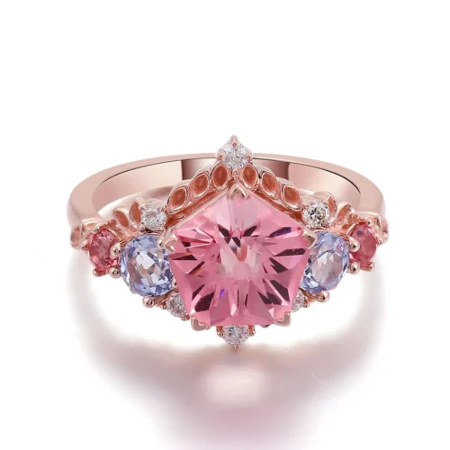 Lab-Grown Alexandrite Ring - Product View Lab-Grown Alexandrite Ring shown in the product photograph.