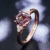 Additional product photograph showing the ring design, setting and band.