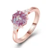 Additional product photograph showing the ring design, setting and band.