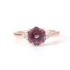 Additional product photograph showing the ring design, setting and band.