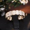 Additional product photograph showing the ring design, setting and band.