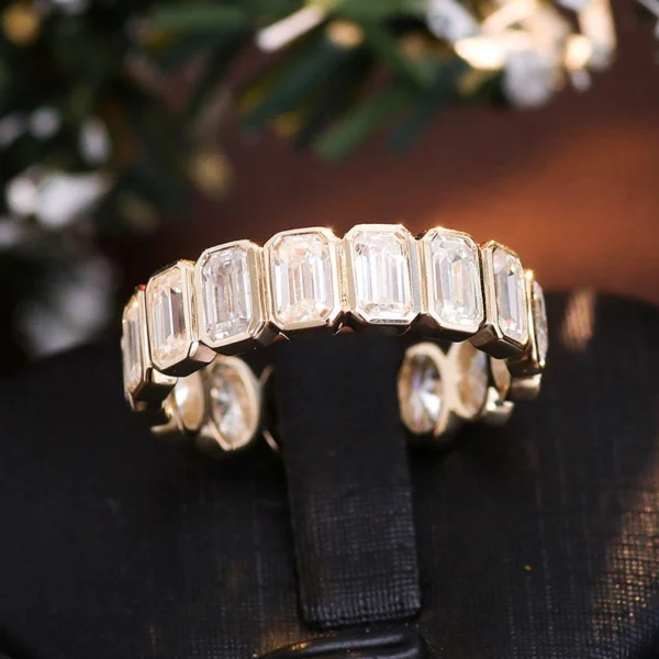 Additional product photograph showing the ring design, setting and band.