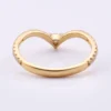 Additional product photograph showing the ring design, setting and band.