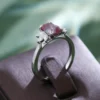 Additional product photograph showing the ring design, setting and band.