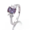 Additional product photograph showing the ring design, setting and band.