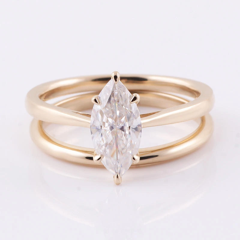 Lab-Grown Diamond Ring in 10K Gold shown in the product photograph.