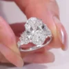 Additional product photograph showing the ring design, setting and band.