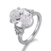 Additional product photograph showing the ring design, setting and band.