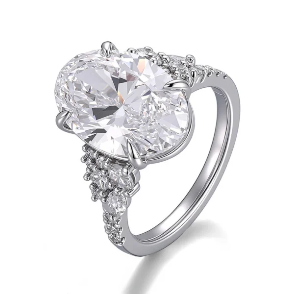 Additional product photograph showing the ring design, setting and band.