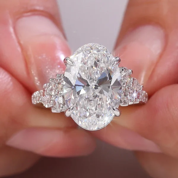 Lab-Grown Diamond Ring in 18K Gold shown in the product photograph.