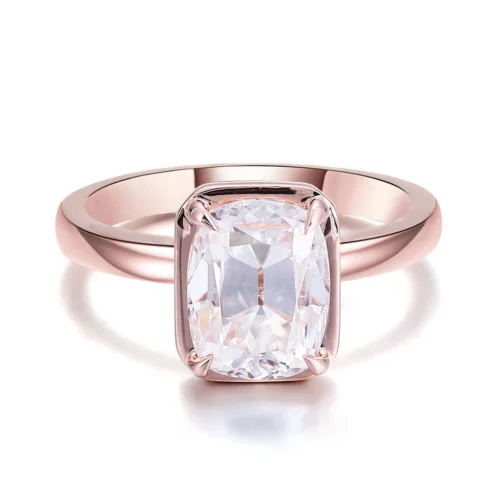 Lab-Grown Diamond Ring in 18K Solid Gold shown in the product photograph.