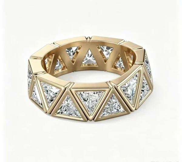 Additional product photograph showing the ring design, setting and band.