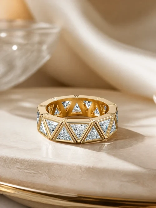 Lab-Grown Diamond Ring in Gold shown in the product photograph.