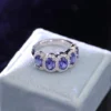 Additional product photograph showing the ring design, setting and band.