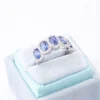 Additional product photograph showing the ring design, setting and band.