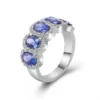 Additional product photograph showing the ring design, setting and band.