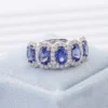 Lab-Grown Sapphire Ring shown in the product photograph.