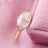 Additional product photograph showing the ring design, setting and band.