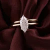 Additional product photograph showing the ring design, setting and band.