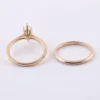 Additional product photograph showing the ring design, setting and band.