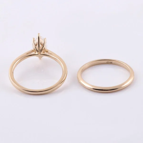 Additional product photograph showing the ring design, setting and band.