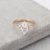 Additional product photograph showing the ring design, setting and band.