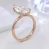 Additional product photograph showing the ring design, setting and band.