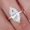 Additional product photograph showing the ring design, setting and band.