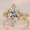 Marquise Lab-Grown Diamond Ring in Gold shown in the product photograph.