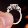 Additional product photograph showing the ring design, setting and band.