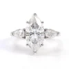 Additional product photograph showing the ring design, setting and band.