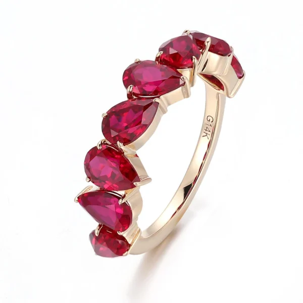 Additional product photograph showing the ring design, setting and band.