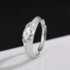 Marquise Moissanite Ring in 925 Sterling Silver shown in the product photograph.