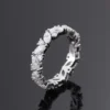 Marquise Moissanite Eternity Ring in Gold, product view 3.