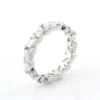 Marquise Moissanite Eternity Ring in Gold, product view 5.