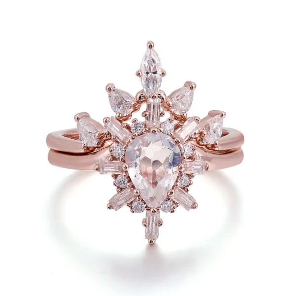 Additional product photograph showing the ring design, setting and band.