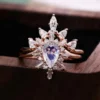 Additional product photograph showing the ring design, setting and band.
