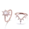 Additional product photograph showing the ring design, setting and band.