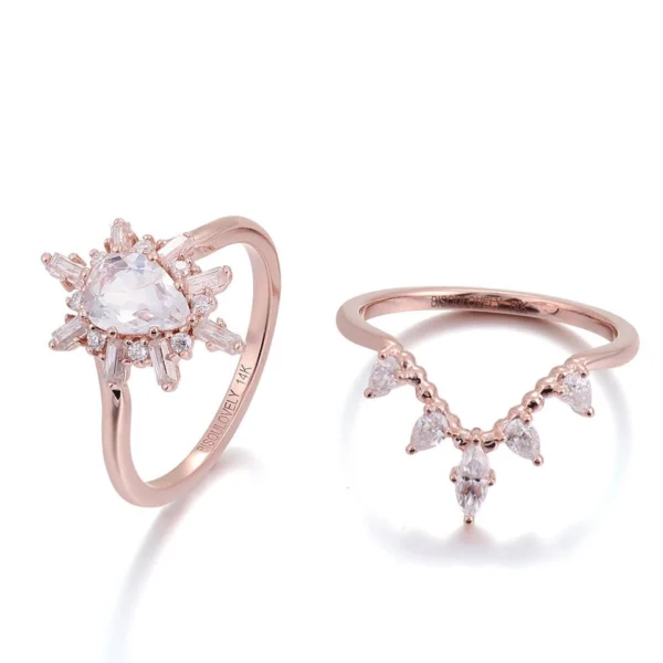 Additional product photograph showing the ring design, setting and band.