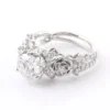 Additional product photograph showing the ring design, setting and band.